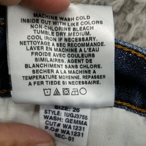 Joes Jeans Womens 26 Ex-Lover Cropped Gemma Distressed Faded Blue Stretch Mid - Picture 10 of 10